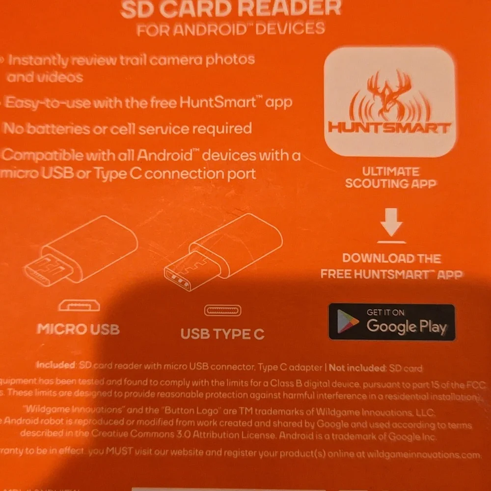 Wildgame Innovations SD Card Reader for Android